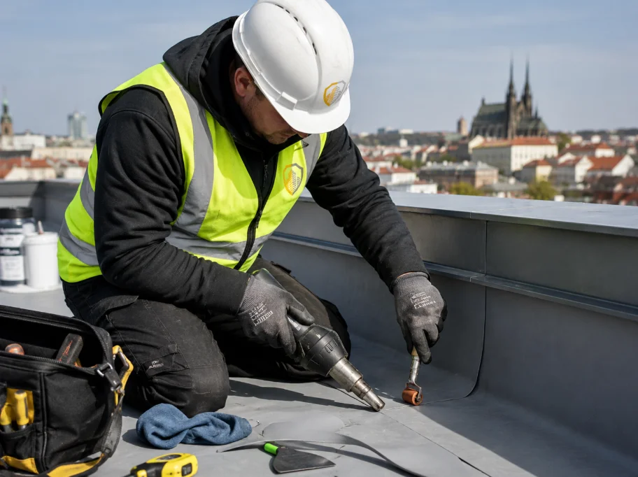 Servis a&nbsp;technická kontrola ploché střechy Brno